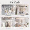 AmazerBath Shower Curtain Hooks White Metal Shower Curtain Rings Rust