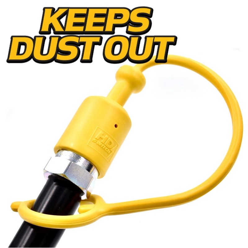 HD Switch Red Hydraulic Cap & Plug for Kubota Backhoe