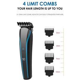 Hair Clippers for Men, 6 in 1 Electric Trimmer Full Clipper Set USB Charging Nose Beard Cutter Machine Hair Electric Clippers