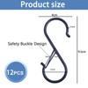 12 Pack 3.5 inch S Hooks for Hanging with Safety