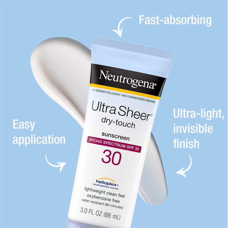 Neutrogena Ultra Sheer Dry-Touch Sunblock, SPF 30, 3 fl oz