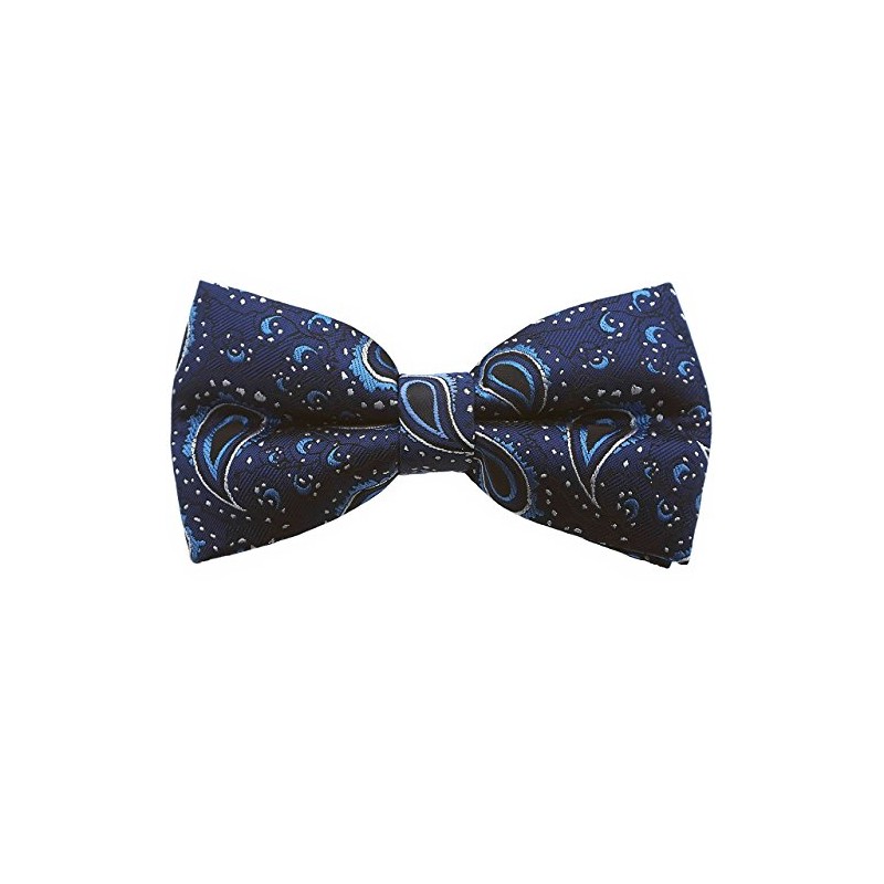 [Bowties.jp] ペイズリー 蝶ネクタイ ボウタイ 簡易装着 全8色 クリーム グレー オレンジ ピンク