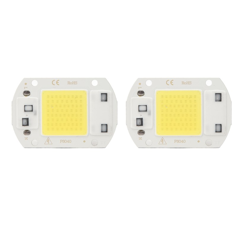 2 Pcs LED COB Chip High Power Driverless Integrated SMD