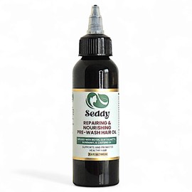 Seddy Pre-Wash Nourishing Treatment Oil for Dryness, Breakage, Split Ends With Castor, Biotin, Coconut, Rosemary, Caffeine Oil, Hair Strengthening Elixir - 3.4 Fl. Oz