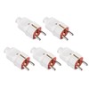 Schuko plug safety plug, 5 pack safety plug set with