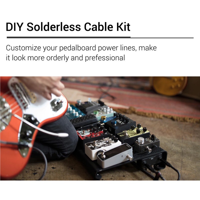 Professional Solderless Patch Cable Kit DIY Guitar Pedal Board Cable
