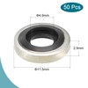 MECCANIXITY Bonded Sealing Washers M6 11.5x4.9x2.9mm Carbon Steel Nitrile Rubber