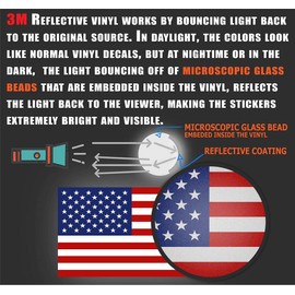 3 Pack Reflective Mayagüez PR Puerto Rico Mayagüez County Stealthy US Flag Euro Decal Sticker Vinyl for Hard Hats, Bottles, Glass, Toolbox 2" x 3"