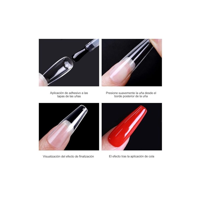 600 Pcs Tips Soft gel OBP, Soft Gel Tips Para