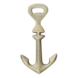 Sea-Club Bottle Opener – Anchor Bottle Opener Brass Antique Height 14 cm Maritime Decoration