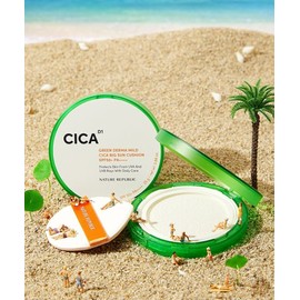 NATURE REPUBLIC Green Mild Cica Big Sun Cushion SPF50+PA++++ 4123983 Single Option ND0010 / NATURE REPUBLIC 그린 마일드 시카 빅 선쿠션 SPF50+PA++++ 4123983 단일옵션 ND0010