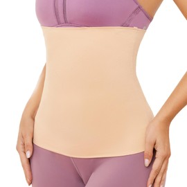 SURE YOU LIKE Waist Trainer for Women Postpartum Recovery Belt Seamless Shapewear for Women Tummy Control Body Shaper,1 pcs，Skin,S=UK 8-10 Beige