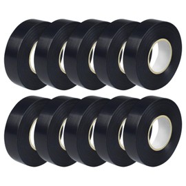 Milosc Pack of 10 Black Insulation Tape Electric Tape 19mm x 10m Pvc Insulation Tape