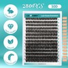 Individual Eyelashes, 50D DIY Cluster Eyelashes, 0.07 D Curl, 10-18