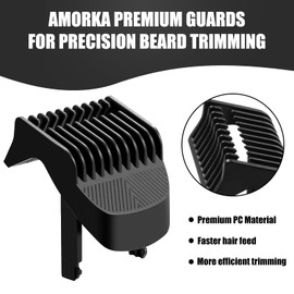Replacement Trimmer Guards for MANSCAPED THE BEARD HEDGER, 20 Different Length-setting (0.5mm to 10mm max.) Comb Attachment Cutting Guide Compatible with Manscaped Beard Trimmer Guards
