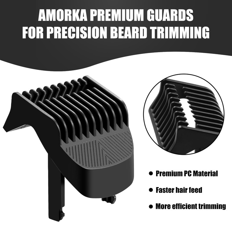 Replacement Trimmer Guards for MANSCAPED THE BEARD HEDGER, 20 Different
