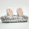 Rabbit Ear Hair-Holding Headband Gray 3ea