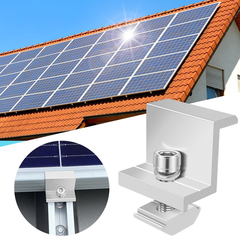Pack of 4 Solar Panel Brackets, Z Angle Mounting Solar