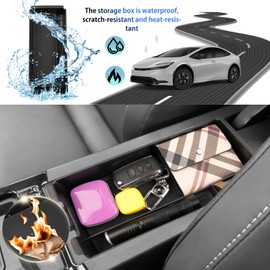 SHAOHAO for 2023 2024 Toyota Prius Console Organizer Tray, For Toyota Prius 2023 2024 Accessories Console Tray 2023 2024 Prius LE XLE Limited Storage Box Organizer for 2023 2024 Toyota Prius Prime