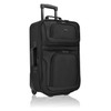 U.S. Traveler Rio Rugged Fabric Expandable Carry-on Luggage Set, Black,