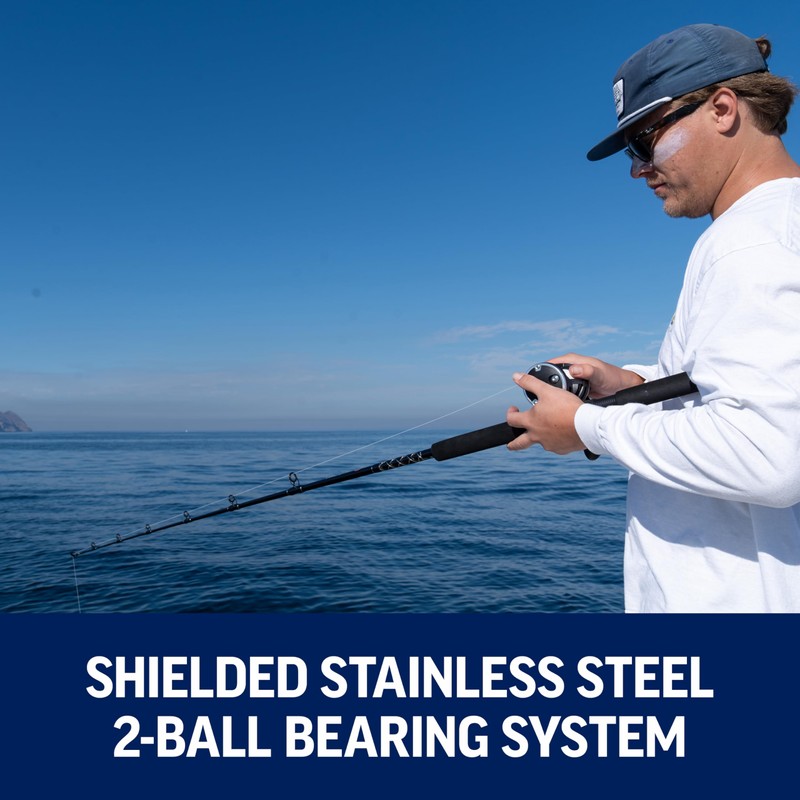 Penn Rival Level Wind - Carrete de Pesca Convencional, RIV30LW,