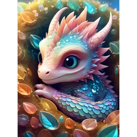 FORLAND Dragon Diamond Painting Kits for Adults Beginners - 5D DIY Cute Dragon Full Drill Diamond Kits Painting Crafts for Home Wall Decor, Diamond Art Kits,12x16inch