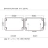 LeMotech Project Box ABS Plastic Junction Box IP65 Waterproof Electrical