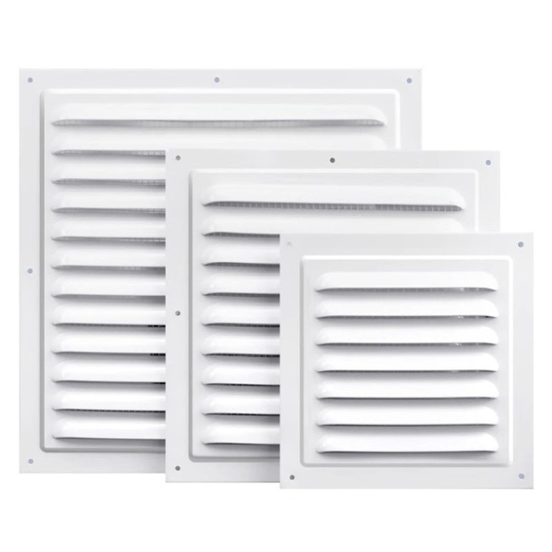 Louvered Ventilation Grille, 2pcs Aluminum Vent Protection Cover Air Flow