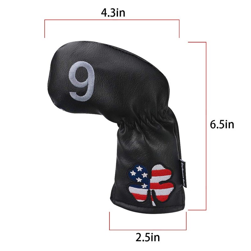 Craftsman Golf 11pcs /Set (4,5,6,7,8,9,A,S,P,L,X) USA US Flag Clover Leather