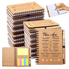 Tarevaniwa 60 PCS Christian Gifts Prayer Journal Set, 30 Bible Verse Pens & Small Spiral Notebook, Bulk Church Notes Notebook Supplies - Faith Based Gifts for Women, Christian Stuff