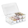 iDesign 2-Tier Coffee Pod Holder Lidded Bin, Plastic Pantry and