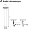 Cornat Recyclate Adjustment Pipe - 1 1/2 Inch Internal Thread