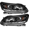 OCPTY Headlight Assembly Pair Replacement for Honda for Accord 2013-2015