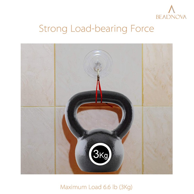 BEADNOVA BEADNOVA Suction Cup Hooks 2.5 Inches Suction Cup Hook