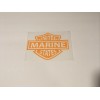 Unbranded Iron On Harley Marine Corps USMC Blue Decal 7