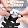 6 Pares Agujetas Sin Nudo Elásticas Hebilla Metal Para Tenis