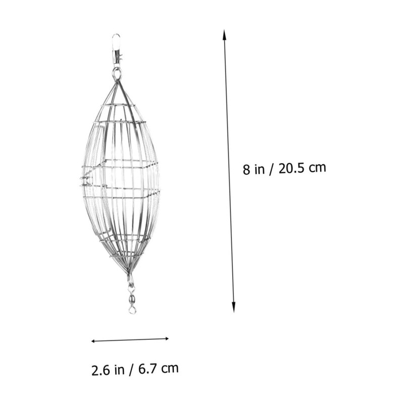 Outanaya Stainless Steel Bait Trap Cage Lure Holder Fishing Bait