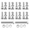 Fhioevt M6 Screws Nuts Set Hexagonal Screws M6 Stainless Steel