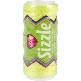 Coats Red Heart  Sizzle Citron Nylon Macrame & Crochet Cord Thread