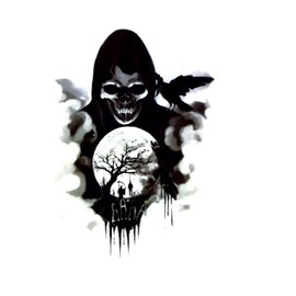 EROSPA® Temporary Tattoo Sheet – Sticker Woman Head with Mask – 21 x 15 cm