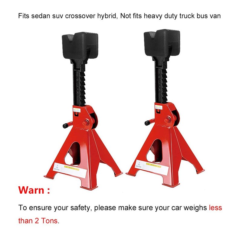 NEBYWOLD Jack Pad Adapter for Jack Stand Universal Rubber Slotted