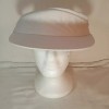 Visor Sun Hat One Size Adjustable White