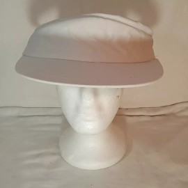Visor Sun Hat One Size Adjustable White