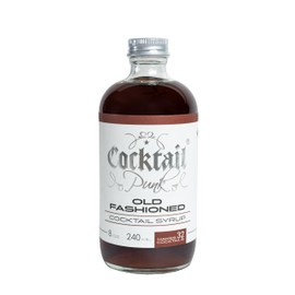 Cocktail Punk Old Fashioned Syrup Small Batch Craft - Made in USA Using Demerara Sugar - All Natural Organic Non GMO Fruits and Spices. Makes 32 Cocktails