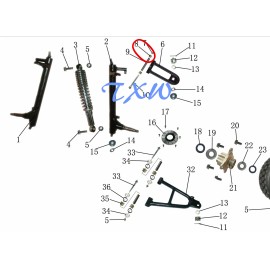 KINROAD Go kart front suspension upper A arm for Kinroad DAZON BLADE ROKETA SUNL SAHARA