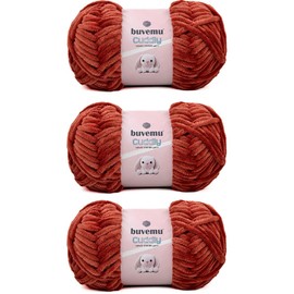 buvemu Hilo de Chenilla de Terciopelo Suave, Súper Suave, Esponjoso Y Voluminoso para Tejer, Crochet, Mantas, Amigurumi, Resistente Al Desprendimiento, 100 Gramos(3,53 Onzas), 109 Yardas(100 Metros)(L