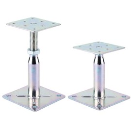 YMSZGBZG Adjustable Floor Jack Post 4-5/8" to 8" Range of Adjustment,Mini Screw Jack,Telescoping Jack for Temporary Support. (Silver)