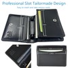 JLDAdornGo Wallet for Men RFID Slim Bifold Genuine Cattle Leather