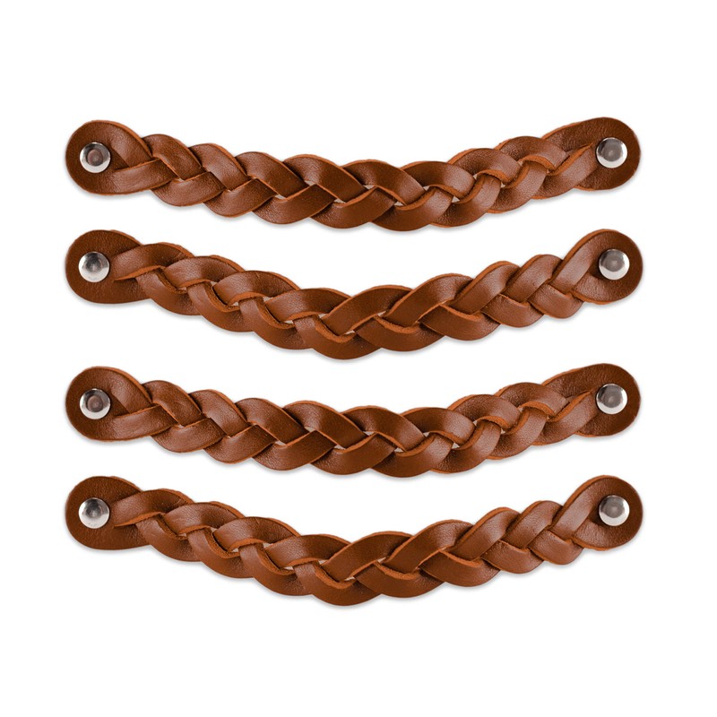 Brute Strength - Leather Handles for Furniture - Braided -