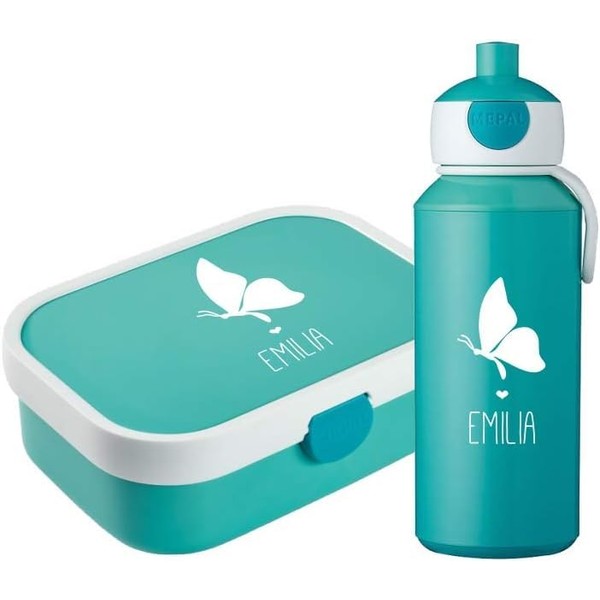 4you Design Set ✶Lunchbox & Drinking Bottle with Silhouette +